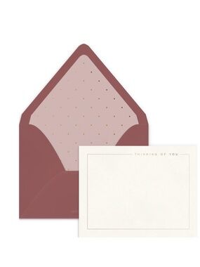 ‘Thinking Of You’ NEW Luxe Lined Note Card Set